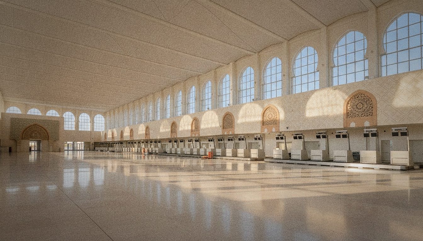 Hall d'enregistrement de l'Aéroport d'Agadir