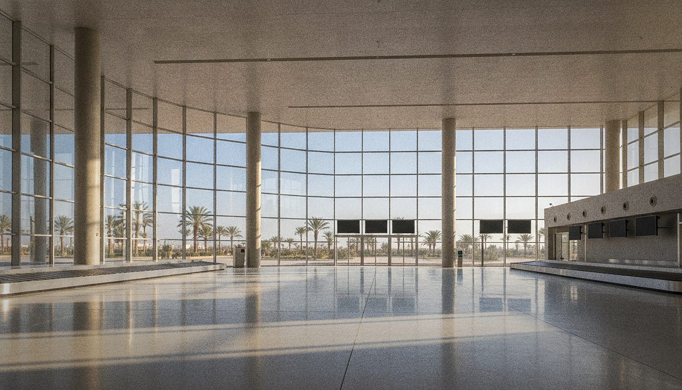 Zone des arrivées de l'Aéroport d'Agadir